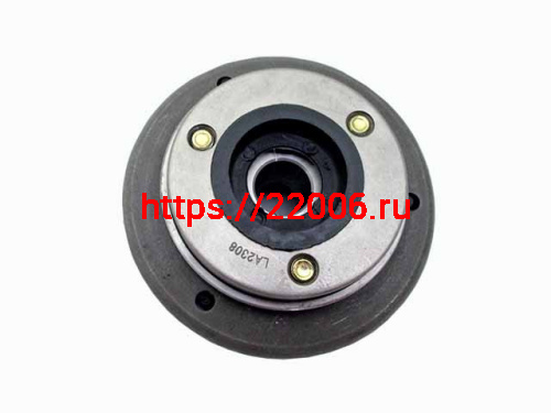 Ротор генератора в сборе с обгонной муфтой TTR-125/KAYO-140 6 катушек низкий