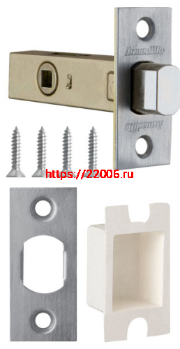 Задвижка Armadillo (Армадилло) врезная METDB920-45-25 (DB 920-45-25) SN Матовый никель SKIN Задвижка Armadillo (Армадилло) врезная METDB920-45-25 (DB 920-45-25) SN Матовый никель SKIN