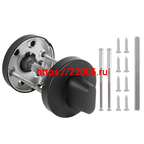 Ручка Fuaro (Фуаро) поворотная BK6.R.DSS201-02 (DSS-02-BK6) (INOX 201) BLACK фото 3 Ручка Fuaro (Фуаро) поворотная BK6.R.DSS201-02 (DSS-02-BK6) (INOX 201) BLACK фото 3