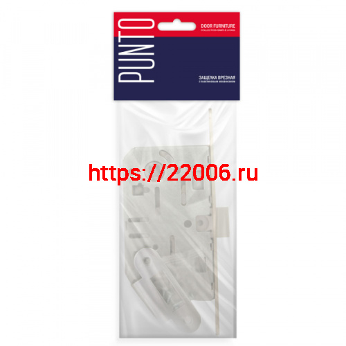 Защелка Punto (Пунто) врезная PL96WC-50 WH (белый) фото 2 Защелка Punto (Пунто) врезная PL96WC-50 WH (белый) фото 2