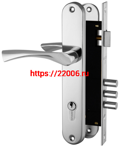 Замок цилиндровый Fuaro (Фуаро) с в комплекте с ручкой LOCKSET.9011 (SET F9011) CP хром Замок цилиндровый Fuaro (Фуаро) с в комплекте с ручкой LOCKSET.9011 (SET F9011) CP хром