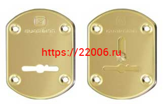 Накладки Guardian (Гардиан) сувальдные "" латунь ГЛ 21 /пара/, объемная /123:471/ Накладки Guardian (Гардиан) сувальдные "" латунь ГЛ 21 /пара/, объемная /123:471/