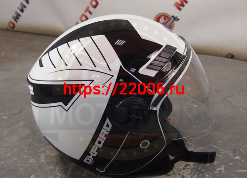 Шлем открытый SHIRO SH-62 OXFORD EVO, цвет WHITE, размер XXL фото 3 Шлем открытый SHIRO SH-62 OXFORD EVO, цвет WHITE, размер XXL фото 3