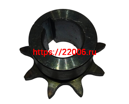 Звезда 9 зуб. (520) цепи, 15.875шаг, на вал d20мм, h28мм, шпонка 6мм, мотобуксировщик Звезда 9 зуб. (520) цепи, 15.875шаг, на вал d20мм, h28мм, шпонка 6мм, мотобуксировщик