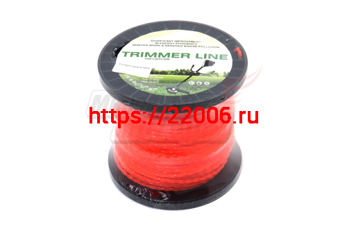 Леска триммерная (3,0*60м) TRIMMER LINE в бобине (квадрат витой) Леска триммерная (3,0*60м) TRIMMER LINE в бобине (квадрат витой)