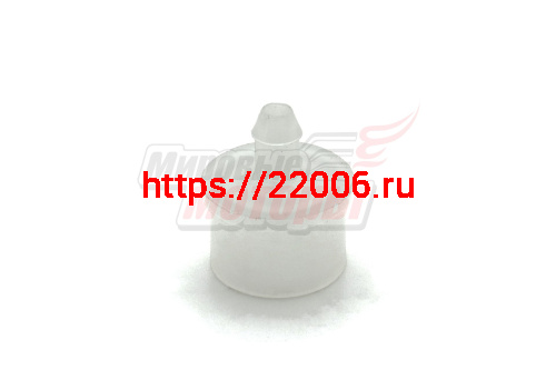 Штуцер груши пластмассовый без клапана выпускной D8 под большую грушу Штуцер груши пластмассовый без клапана выпускной D8 под большую грушу