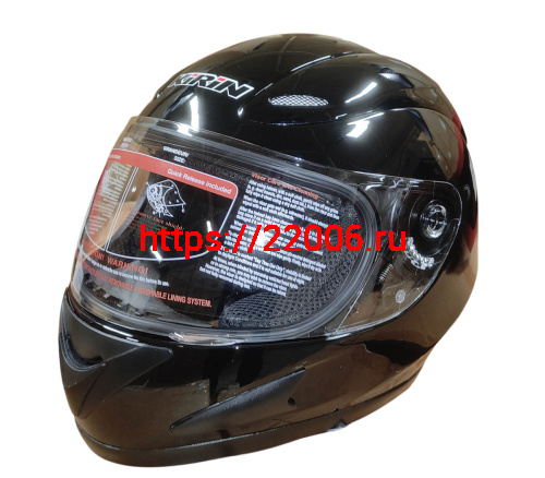 Шлем интеграл KIRIN KL-118, черный, серый, красный, синий, размер M фото 2 Шлем интеграл KIRIN KL-118, черный, серый, красный, синий, размер M фото 2