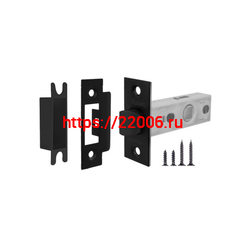 Защелка Fuaro (Фуаро) врезная PLASTP12-45-25 (P12-45) BL черный Защелка Fuaro (Фуаро) врезная PLASTP12-45-25 (P12-45) BL черный