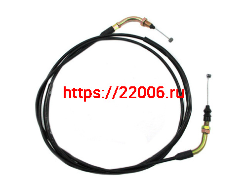 Трос газа 152QMI,157QMJ 125/150cc L-205см резьба ТММР Трос газа 152QMI,157QMJ 125/150cc L-205см резьба ТММР